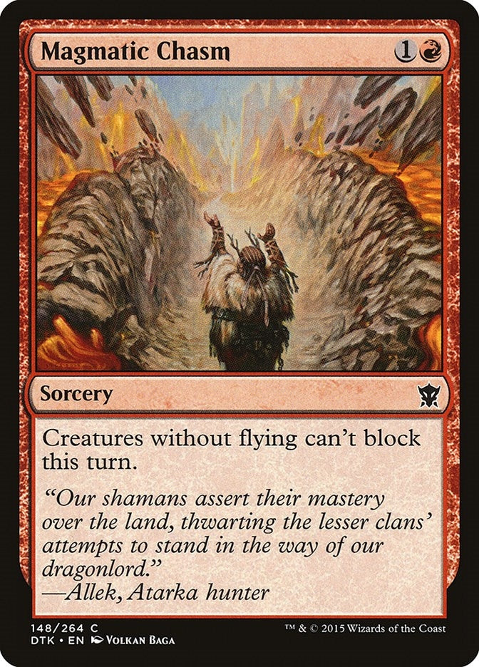 Image for Magmatic Chasm (148) [Dragons of Tarkir] - Magic: The Gathering