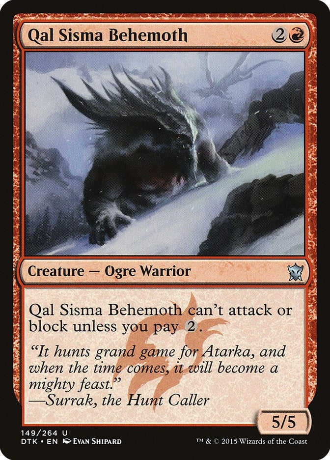 Image for Qal Sisma Behemoth (149) [Dragons of Tarkir] - Magic: The Gathering