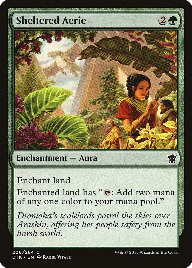 Image for Sheltered Aerie (206) [Dragons of Tarkir] - Magic: The Gathering