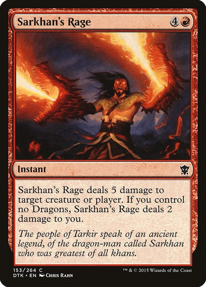 Image for Sarkhan's Rage (153) [Dragons of Tarkir] - Magic: The Gathering