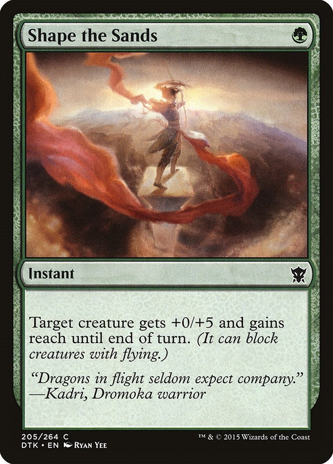 Image for Shape the Sands (205) [Dragons of Tarkir] - Magic: The Gathering