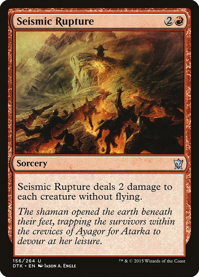 Image for Seismic Rupture (156) [Dragons of Tarkir] - Magic: The Gathering
