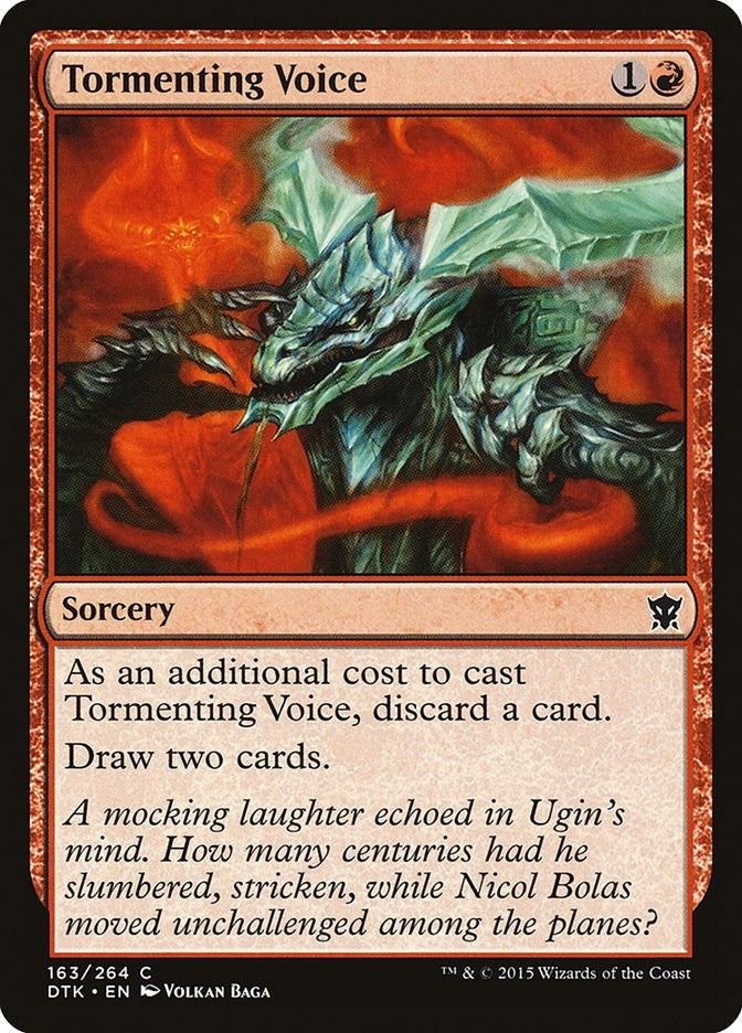 Image for Tormenting Voice (163) [Dragons of Tarkir] - Magic: The Gathering