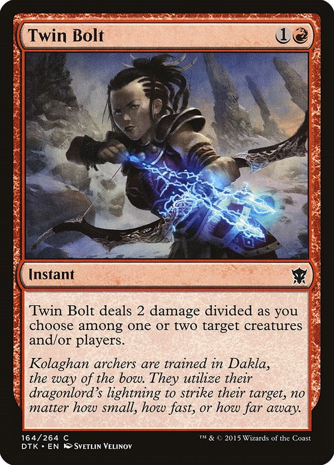 Image for Twin Bolt (164) [Dragons of Tarkir] - Magic: The Gathering