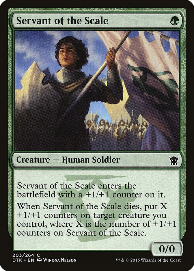 Image for Servant of the Scale (203) [Dragons of Tarkir] - Magic: The Gathering