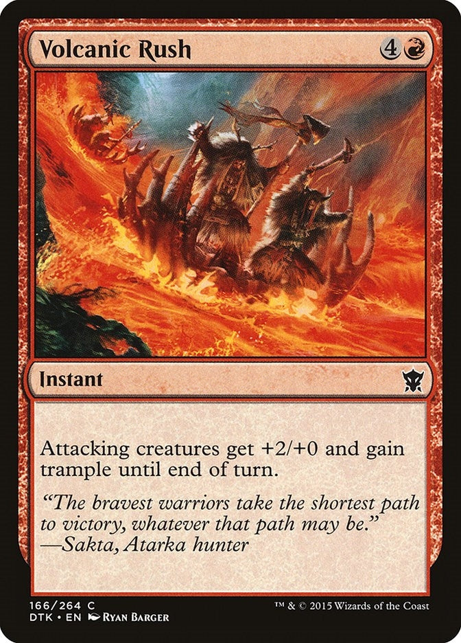 Image for Volcanic Rush (166) [Dragons of Tarkir] - Magic: The Gathering