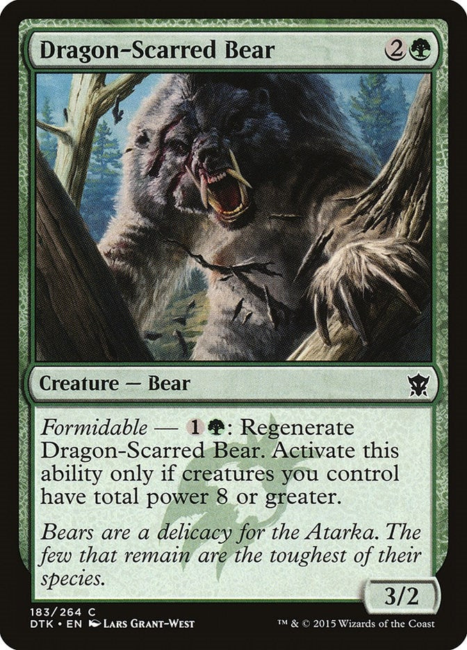 Image for Dragon-Scarred Bear (183) [Dragons of Tarkir] - Magic: The Gathering