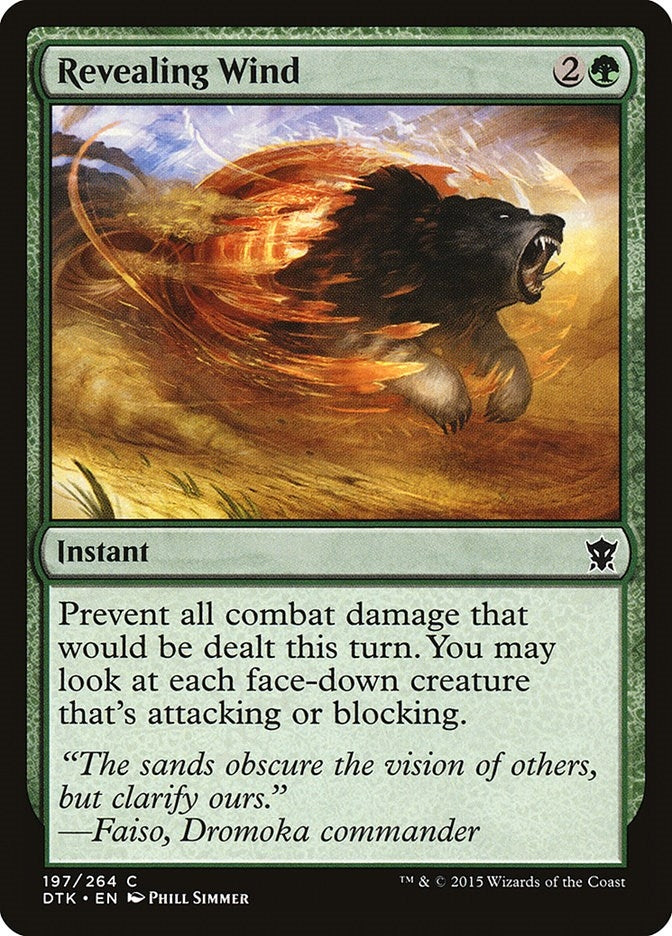 Image for Revealing Wind (197) [Dragons of Tarkir] - Magic: The Gathering