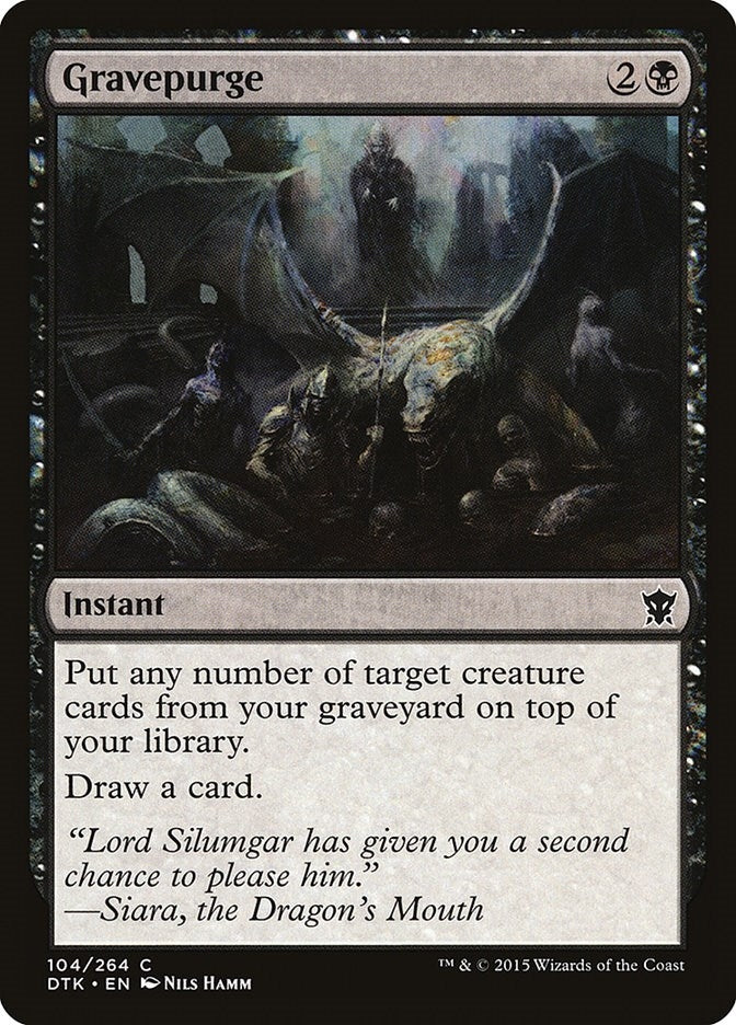 Image for Gravepurge (104) [Dragons of Tarkir] - Magic: The Gathering