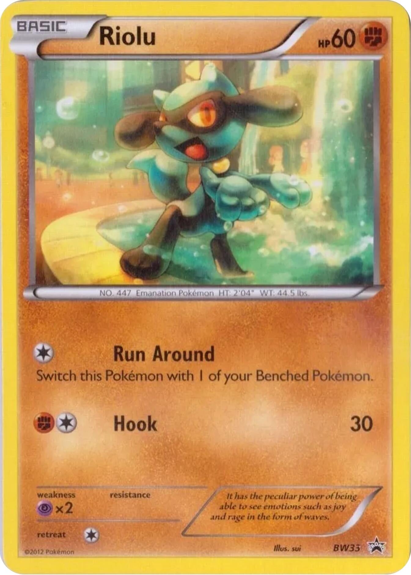 Image for Riolu - BW33 (BW33) [Black and White Promos] - Pokemon