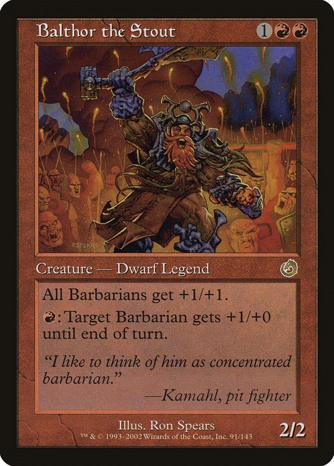 Image for Balthor the Stout (91) [Torment] - Magic: The Gathering