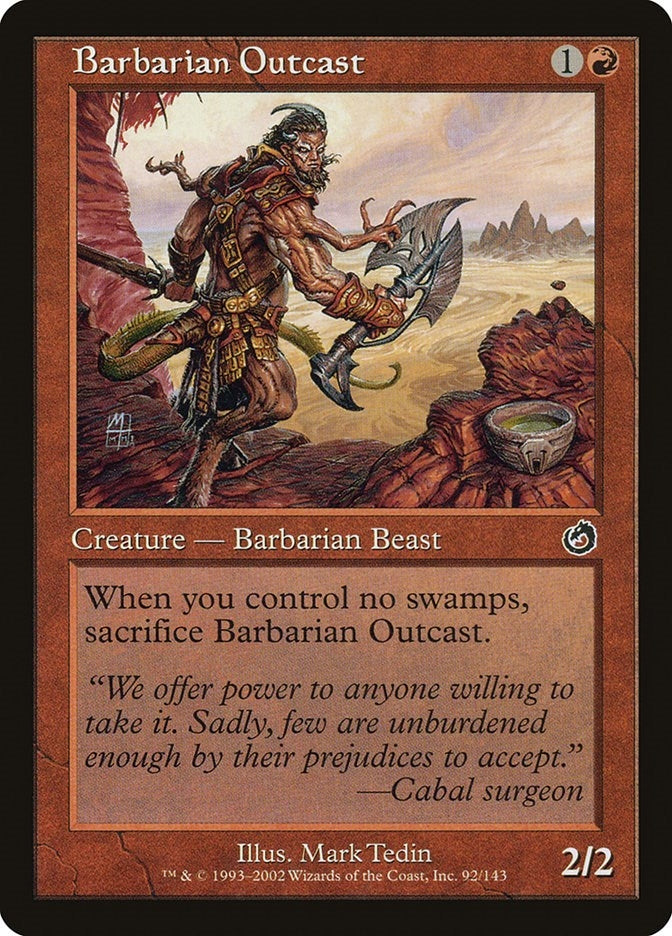 Image for Barbarian Outcast (92) [Torment] - Magic: The Gathering