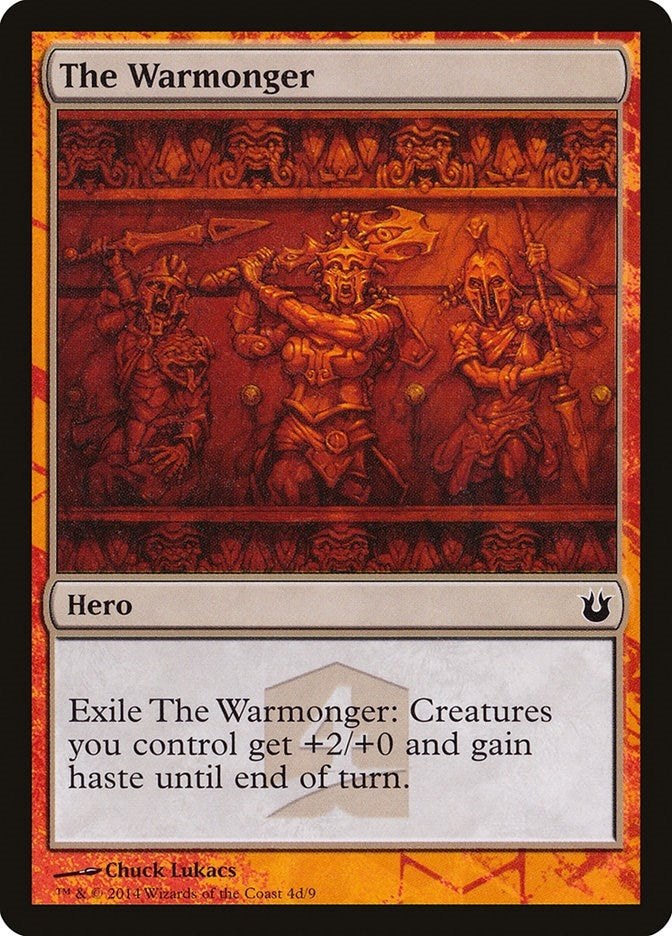 Image for The Warmonger (4d) [Hero's Path Promos] - Magic: The Gathering