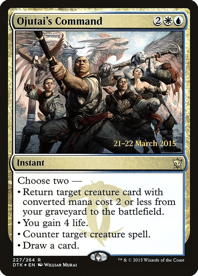 Image for Ojutai's Command (227) [Prerelease Cards] - Magic: The Gathering
