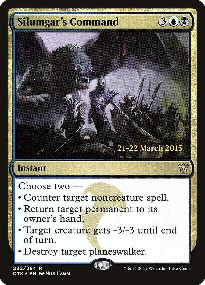 Image for Silumgar's Command (232) [Prerelease Cards] - Magic: The Gathering