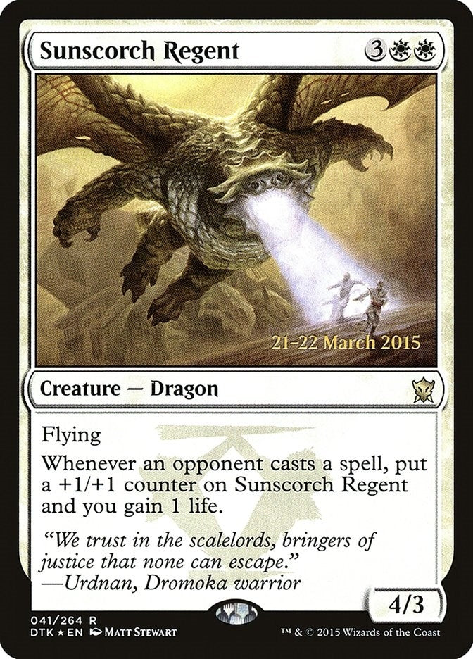 Image for Sunscorch Regent (41) [Prerelease Cards] - Magic: The Gathering
