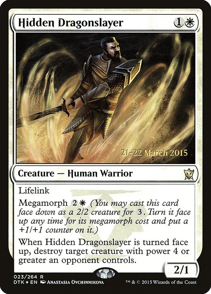 Image for Hidden Dragonslayer (23) [Prerelease Cards] - Magic: The Gathering