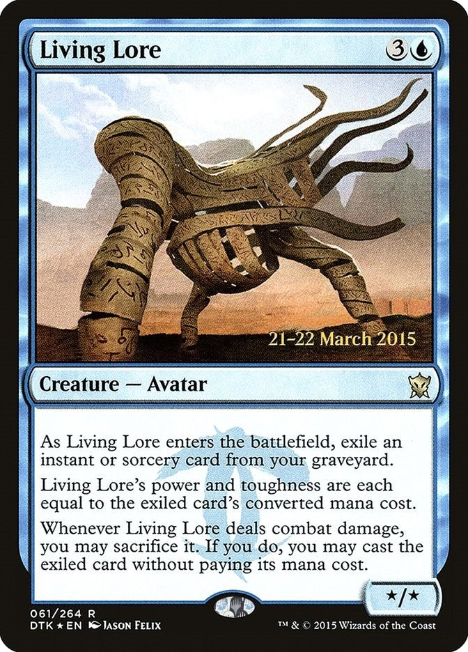Image for Living Lore (61) [Prerelease Cards] - Magic: The Gathering