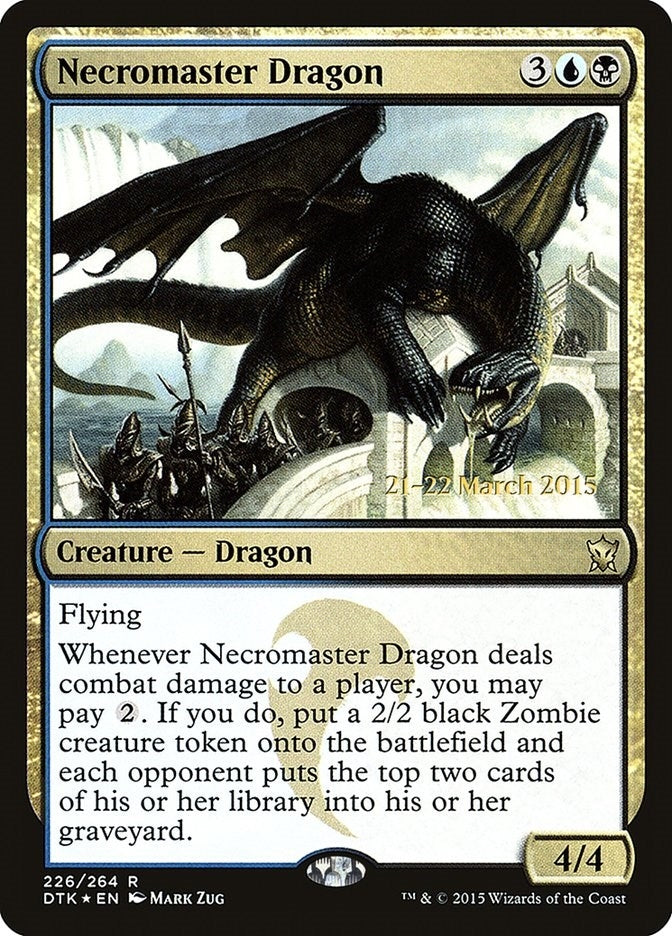 Image for Necromaster Dragon (226) [Prerelease Cards] - Magic: The Gathering