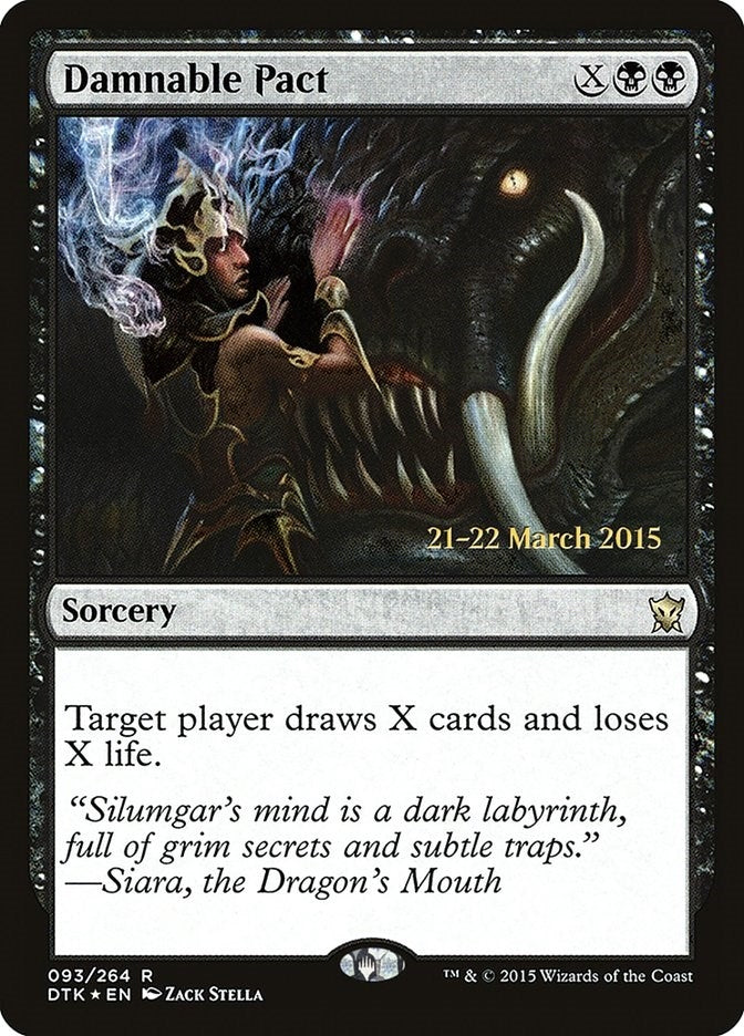 Image for Damnable Pact (93) [Prerelease Cards] - Magic: The Gathering