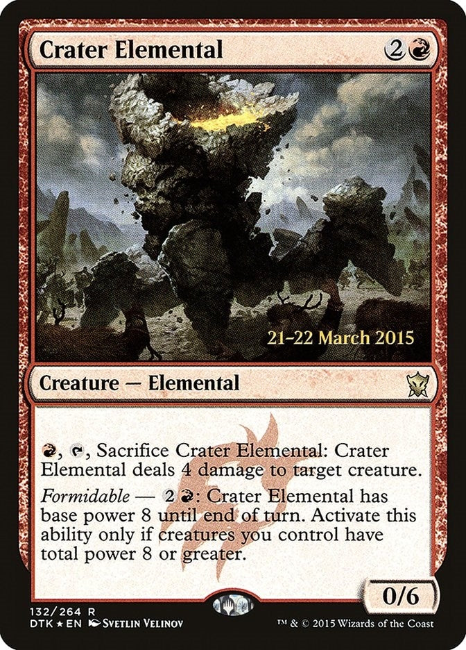 Image for Crater Elemental (132) [Prerelease Cards] - Magic: The Gathering