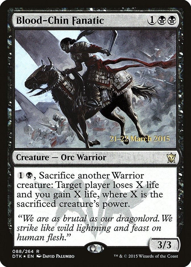Image for Blood-Chin Fanatic (88) [Prerelease Cards] - Magic: The Gathering