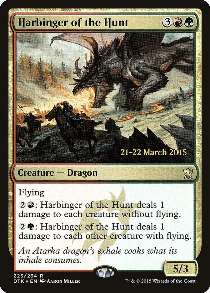 Image for Harbinger of the Hunt (223) [Prerelease Cards] - Magic: The Gathering