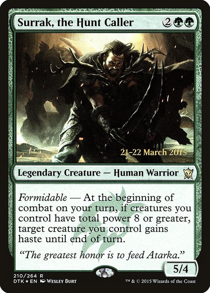 Image for Surrak, the Hunt Caller (210) [Prerelease Cards] - Magic: The Gathering