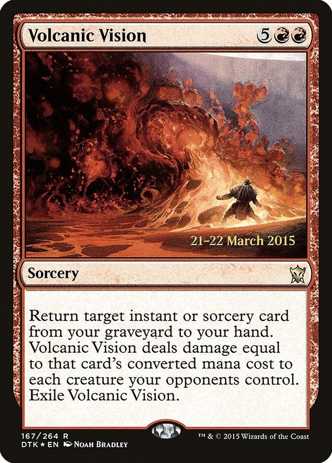 Image for Volcanic Vision (167) [Prerelease Cards] - Magic: The Gathering