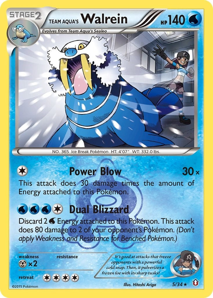 Image for Team Aqua's Walrein (5/34) [Double Crisis] - Pokemon