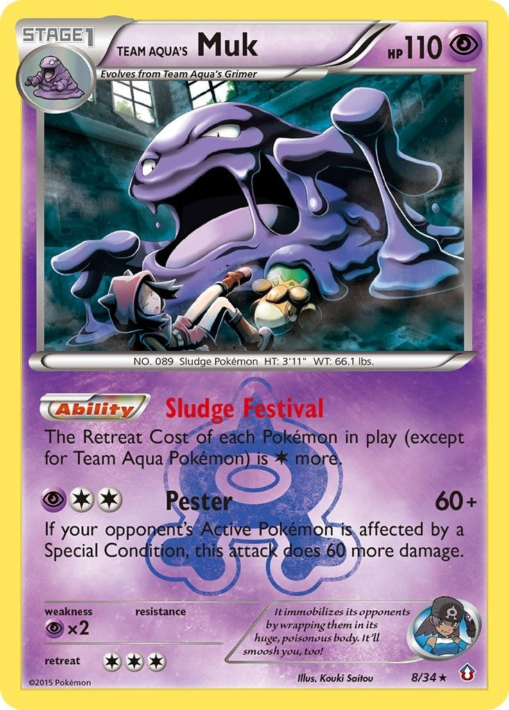 Image for Team Aqua's Muk (8/34) [Double Crisis] - Pokemon
