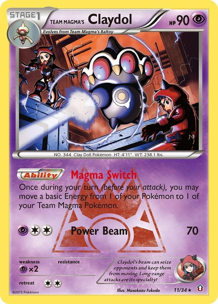 Image for Team Magma's Claydol (11/34) [Double Crisis] - Pokemon