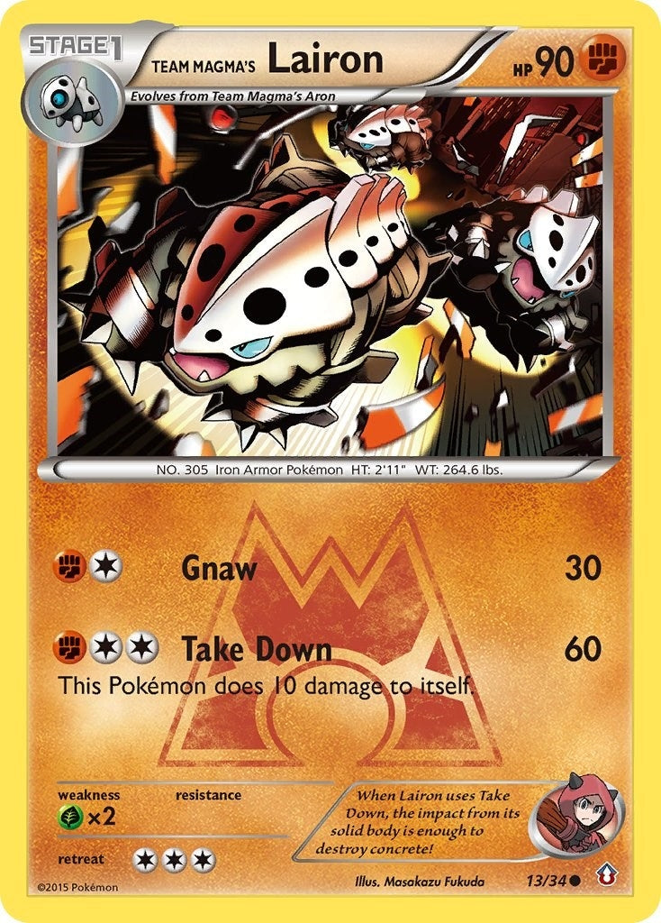 Image for Team Magma's Lairon (13/34) [Double Crisis] - Pokemon