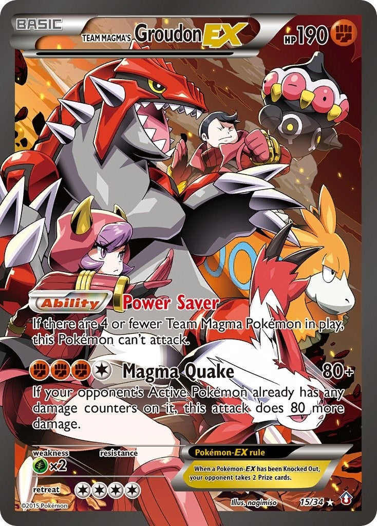 Image for Team Magma's Groudon EX (15/34) [Double Crisis] - Pokemon