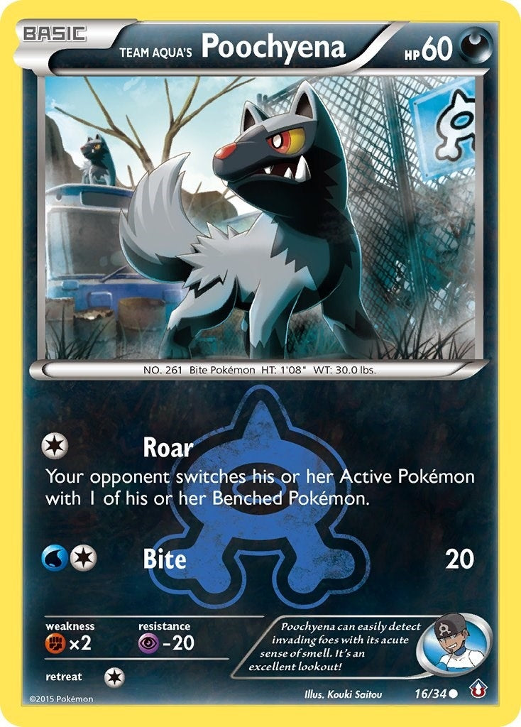 Image for Team Aqua's Poochyena (16/34) [Double Crisis] - Pokemon