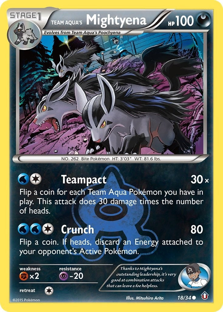 Image for Team Aqua's Mightyena (18/34) [Double Crisis] - Pokemon