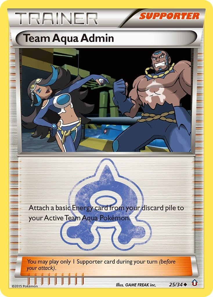 Image for Team Aqua Admin (25/34) [Double Crisis] - Pokemon