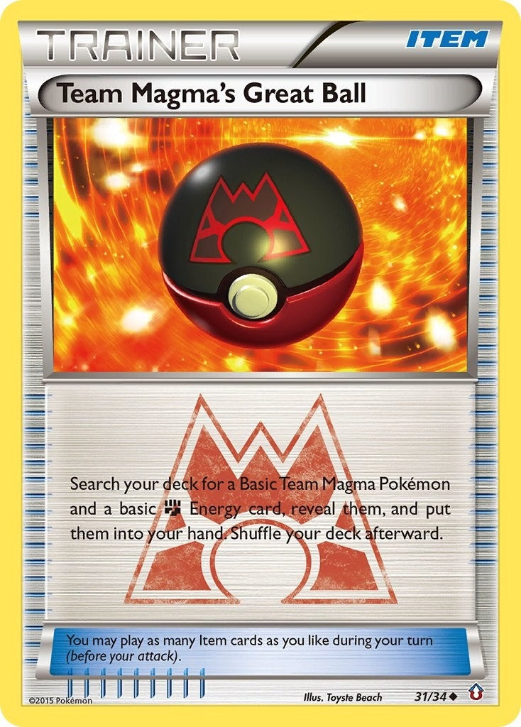 Image for Team Magma's Great Ball (31/34) [Double Crisis] - Pokemon