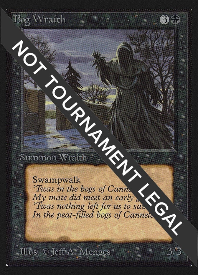 Image for Bog Wraith (IE) [International Edition] - Magic: The Gathering