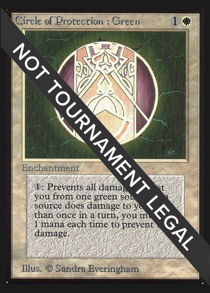Image for Circle of Protection: Green (IE) [International Edition] - Magic: The Gathering