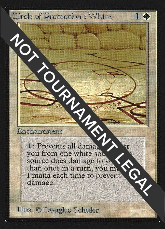 Image for Circle of Protection: White (CE) [Collector's Edition] - Magic: The Gathering