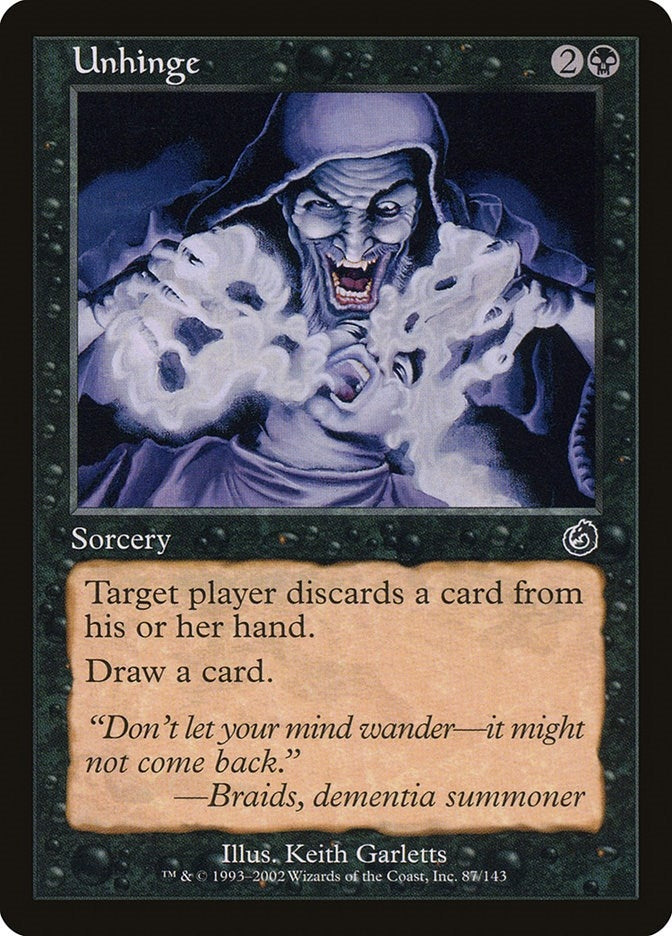 Image for Unhinge (87) [Torment] - Magic: The Gathering