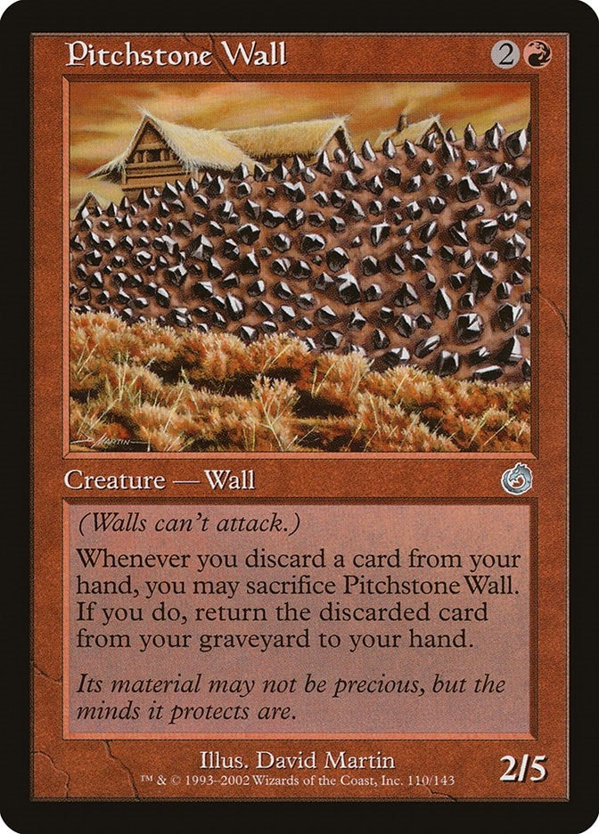 Image for Pitchstone Wall (110) [Torment] - Magic: The Gathering