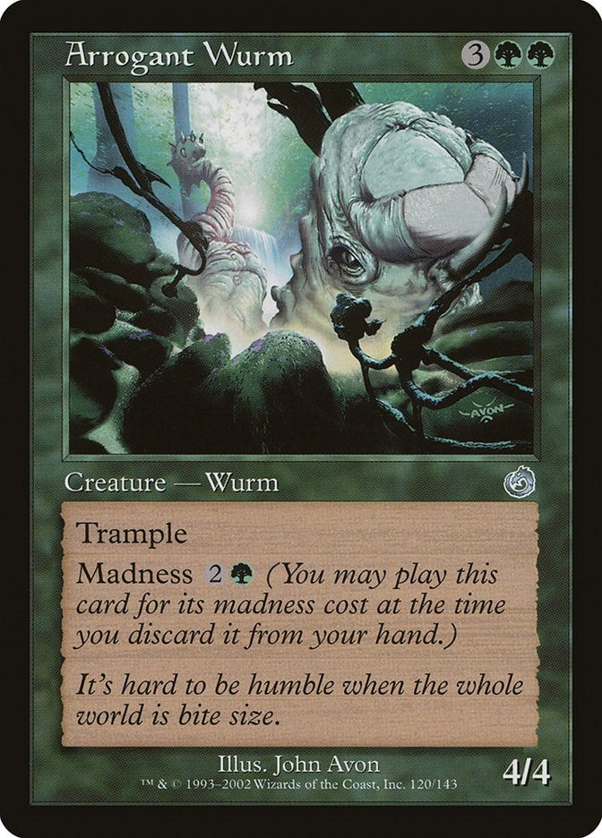Image for Arrogant Wurm (120) [Torment] - Magic: The Gathering