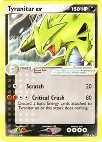 Image for Tyranitar ex (Non-Holo) (017/017) [POP Series 1] - Pokemon