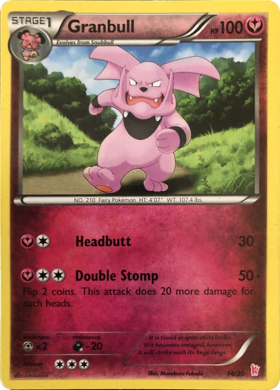 Image for Granbull (#14) (14/30) [XY Trainer Kit: Sylveon & Noivern] - Pokemon