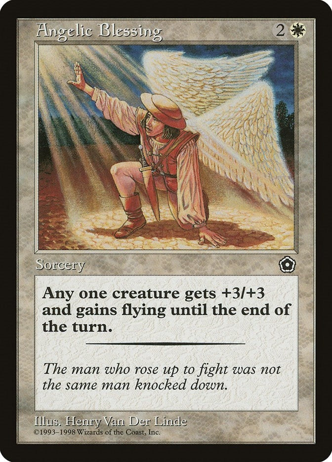 Image for Angelic Blessing [Portal Second Age] - Magic: The Gathering