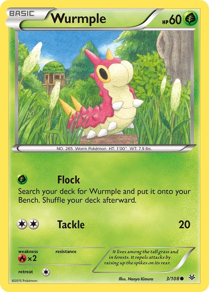 Image for Wurmple (3/108) [XY - Roaring Skies] - Pokemon