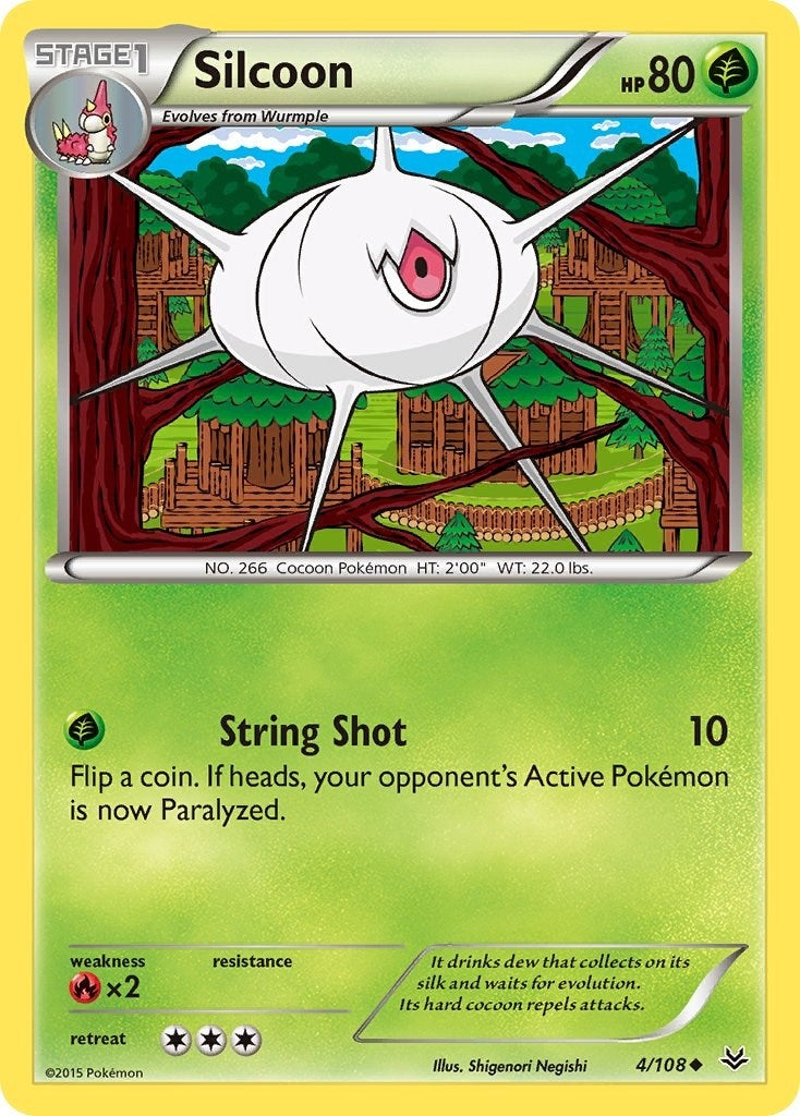 Image for Silcoon (4/108) [XY - Roaring Skies] - Pokemon