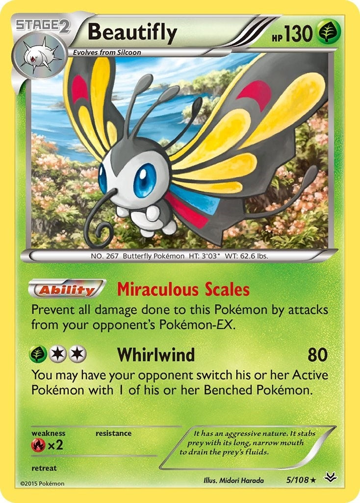 Image for Beautifly (5/108) [XY - Roaring Skies] - Pokemon